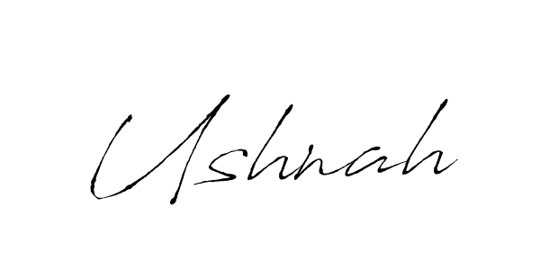 Use a signature maker to create a handwritten signature online. With this signature software, you can design (Antro_Vectra) your own signature for name Ushnah. Ushnah signature style 6 images and pictures png