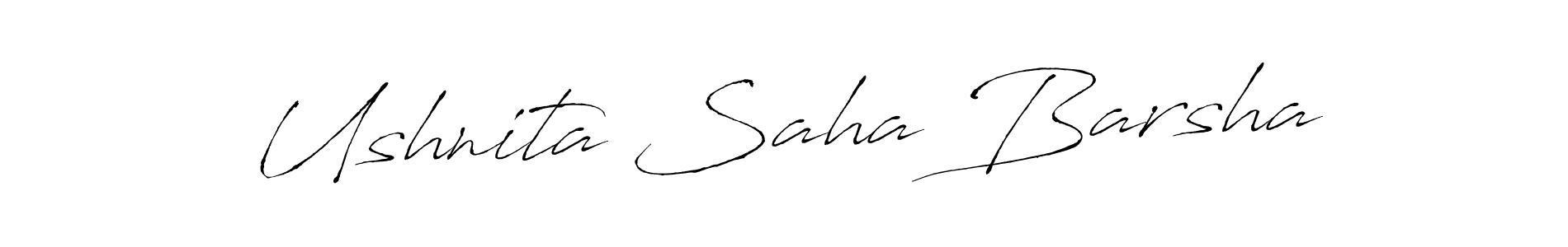 Also You can easily find your signature by using the search form. We will create Ushnita Saha Barsha name handwritten signature images for you free of cost using Antro_Vectra sign style. Ushnita Saha Barsha signature style 6 images and pictures png