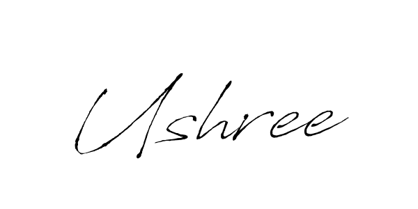 Ushree stylish signature style. Best Handwritten Sign (Antro_Vectra) for my name. Handwritten Signature Collection Ideas for my name Ushree. Ushree signature style 6 images and pictures png