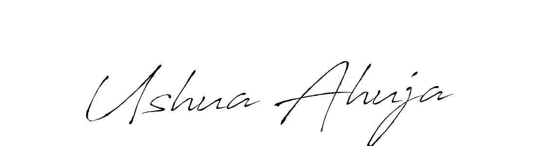 You should practise on your own different ways (Antro_Vectra) to write your name (Ushua Ahuja) in signature. don't let someone else do it for you. Ushua Ahuja signature style 6 images and pictures png