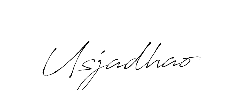 if you are searching for the best signature style for your name Usjadhao. so please give up your signature search. here we have designed multiple signature styles  using Antro_Vectra. Usjadhao signature style 6 images and pictures png