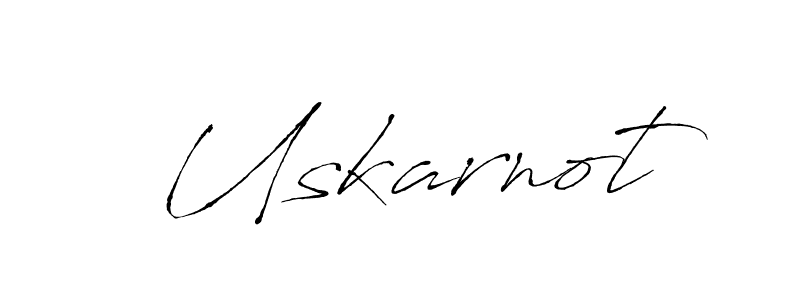 Make a beautiful signature design for name Uskarnot. With this signature (Antro_Vectra) style, you can create a handwritten signature for free. Uskarnot signature style 6 images and pictures png