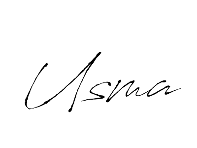 Usma stylish signature style. Best Handwritten Sign (Antro_Vectra) for my name. Handwritten Signature Collection Ideas for my name Usma. Usma signature style 6 images and pictures png