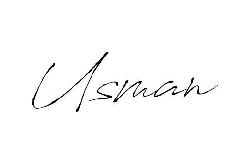 Create a beautiful signature design for name Usman. With this signature (Antro_Vectra) fonts, you can make a handwritten signature for free. Usman signature style 6 images and pictures png