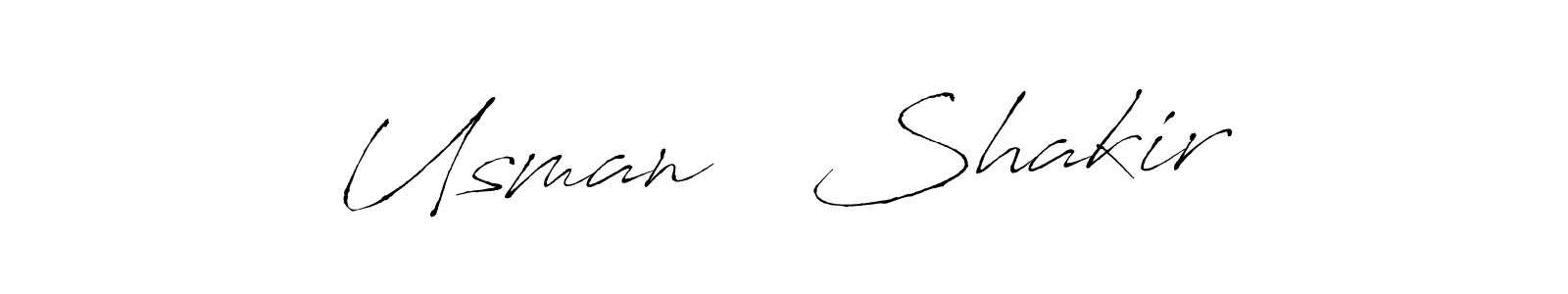 The best way (Antro_Vectra) to make a short signature is to pick only two or three words in your name. The name Usman ❤ Shakir include a total of six letters. For converting this name. Usman ❤ Shakir signature style 6 images and pictures png