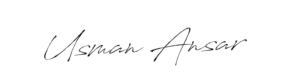 How to make Usman Ansar signature? Antro_Vectra is a professional autograph style. Create handwritten signature for Usman Ansar name. Usman Ansar signature style 6 images and pictures png