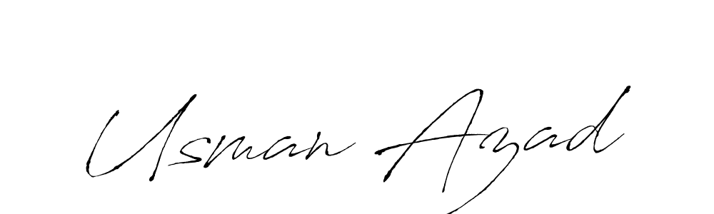 Also You can easily find your signature by using the search form. We will create Usman Azad name handwritten signature images for you free of cost using Antro_Vectra sign style. Usman Azad signature style 6 images and pictures png