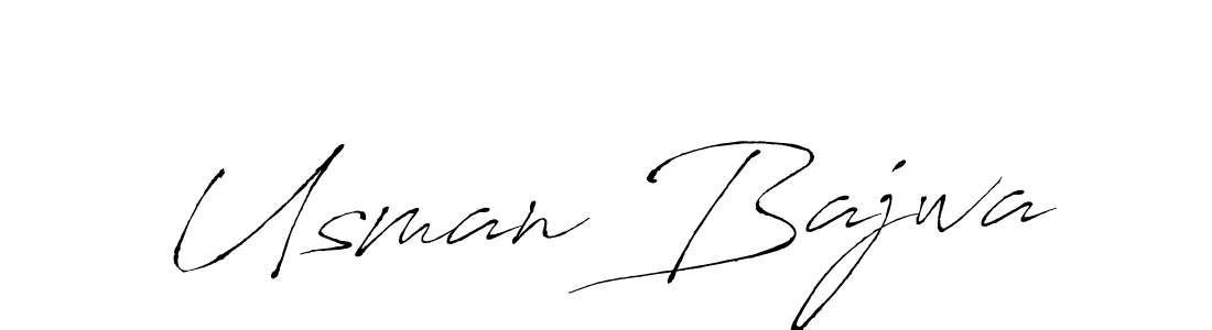 Design your own signature with our free online signature maker. With this signature software, you can create a handwritten (Antro_Vectra) signature for name Usman Bajwa. Usman Bajwa signature style 6 images and pictures png