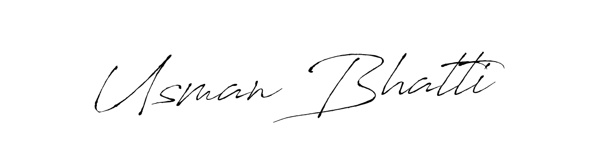 Antro_Vectra is a professional signature style that is perfect for those who want to add a touch of class to their signature. It is also a great choice for those who want to make their signature more unique. Get Usman Bhatti name to fancy signature for free. Usman Bhatti signature style 6 images and pictures png