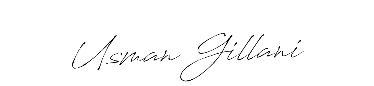 Make a beautiful signature design for name Usman Gillani. Use this online signature maker to create a handwritten signature for free. Usman Gillani signature style 6 images and pictures png