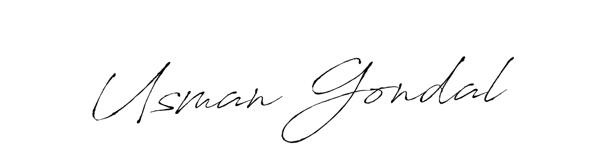 How to make Usman Gondal signature? Antro_Vectra is a professional autograph style. Create handwritten signature for Usman Gondal name. Usman Gondal signature style 6 images and pictures png