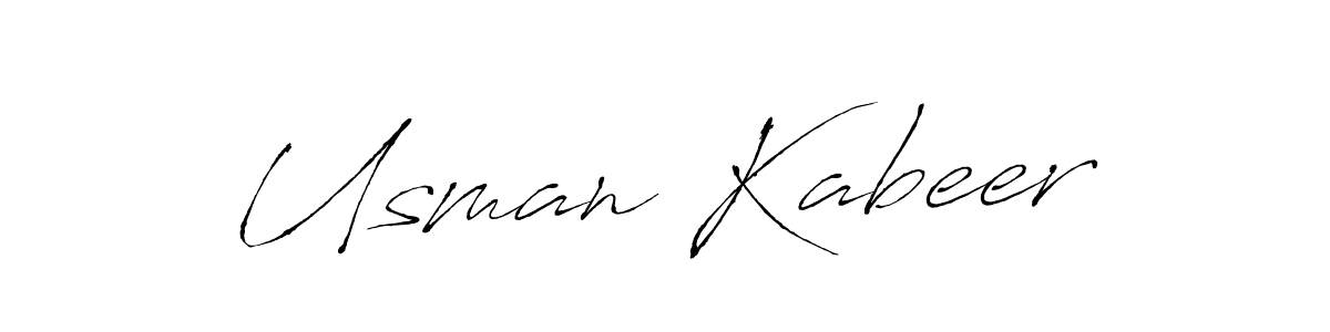 The best way (Antro_Vectra) to make a short signature is to pick only two or three words in your name. The name Usman Kabeer include a total of six letters. For converting this name. Usman Kabeer signature style 6 images and pictures png