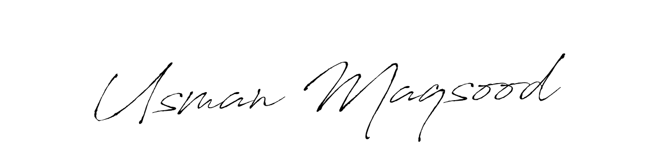 Use a signature maker to create a handwritten signature online. With this signature software, you can design (Antro_Vectra) your own signature for name Usman Maqsood. Usman Maqsood signature style 6 images and pictures png