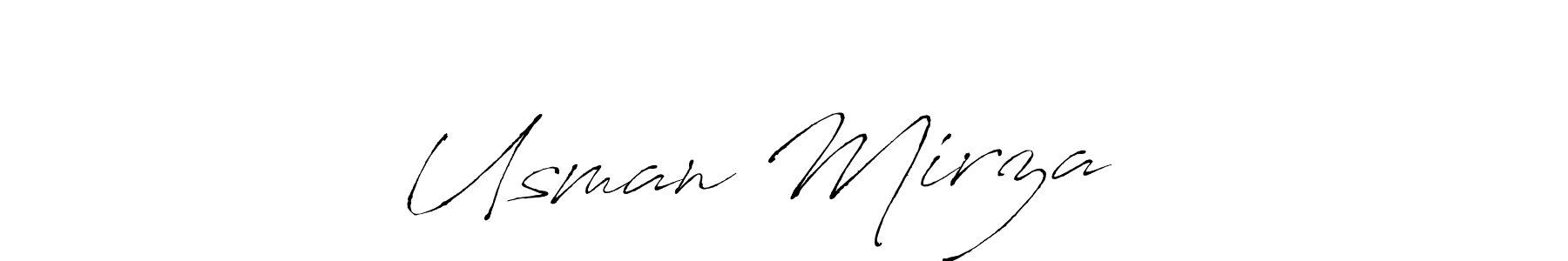 Make a beautiful signature design for name Usman Mirza ❤️. With this signature (Antro_Vectra) style, you can create a handwritten signature for free. Usman Mirza ❤️ signature style 6 images and pictures png
