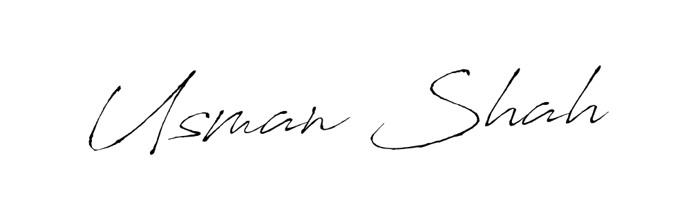 Use a signature maker to create a handwritten signature online. With this signature software, you can design (Antro_Vectra) your own signature for name Usman Shah. Usman Shah signature style 6 images and pictures png