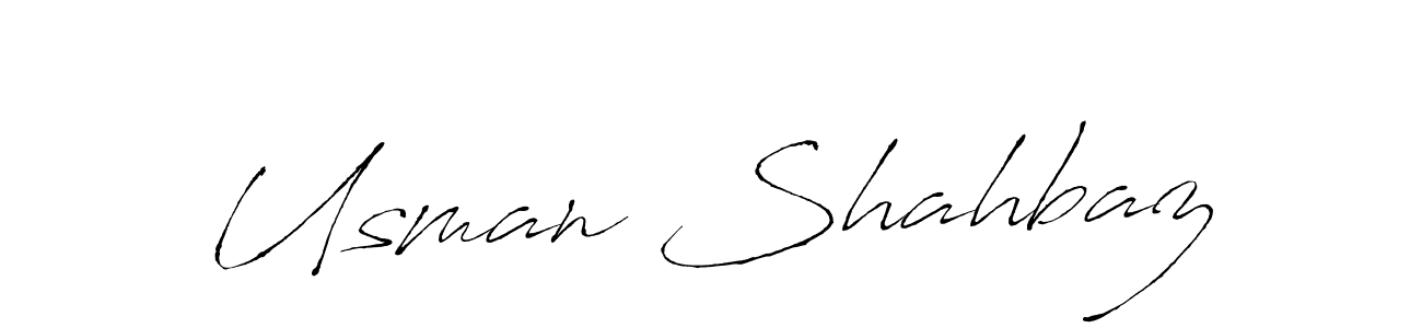 Create a beautiful signature design for name Usman Shahbaz. With this signature (Antro_Vectra) fonts, you can make a handwritten signature for free. Usman Shahbaz signature style 6 images and pictures png