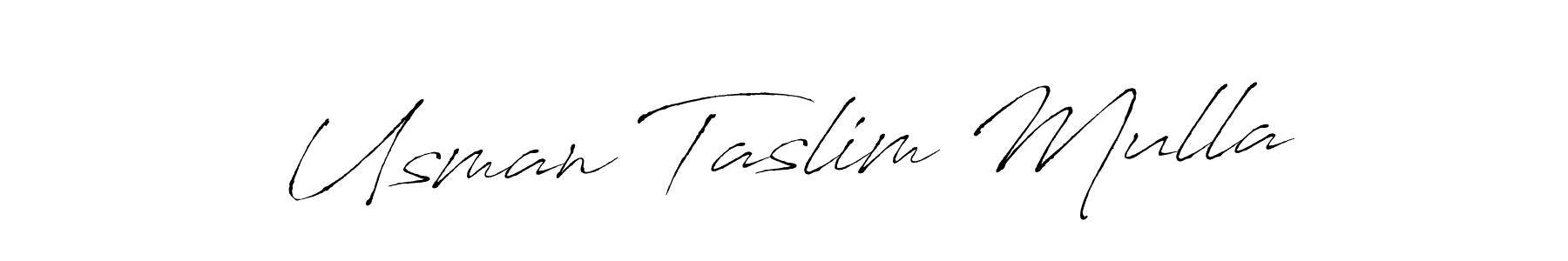 Also You can easily find your signature by using the search form. We will create Usman Taslim Mulla name handwritten signature images for you free of cost using Antro_Vectra sign style. Usman Taslim Mulla signature style 6 images and pictures png