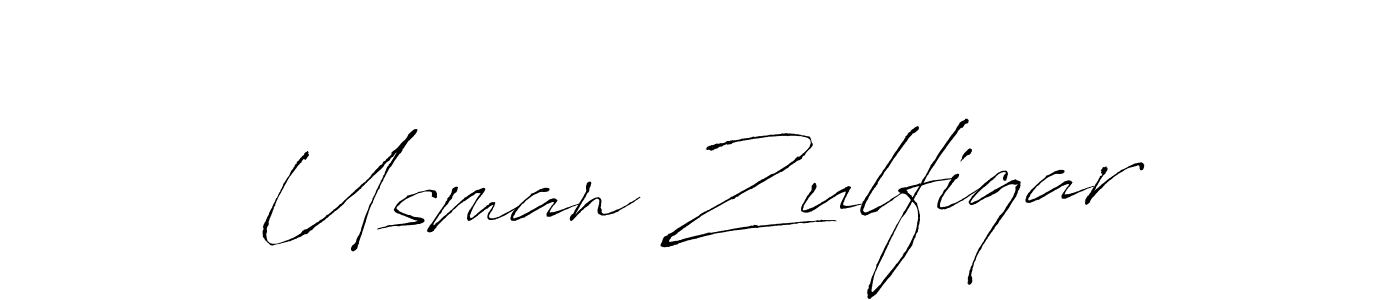 Create a beautiful signature design for name Usman Zulfiqar. With this signature (Antro_Vectra) fonts, you can make a handwritten signature for free. Usman Zulfiqar signature style 6 images and pictures png