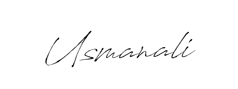 How to make Usmanali name signature. Use Antro_Vectra style for creating short signs online. This is the latest handwritten sign. Usmanali signature style 6 images and pictures png