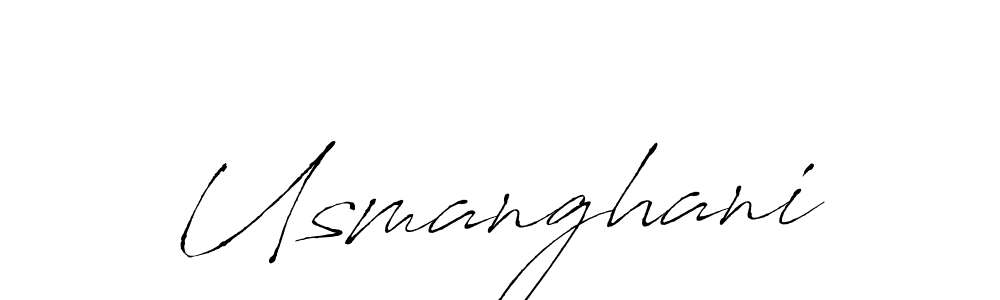 Create a beautiful signature design for name Usmanghani. With this signature (Antro_Vectra) fonts, you can make a handwritten signature for free. Usmanghani signature style 6 images and pictures png