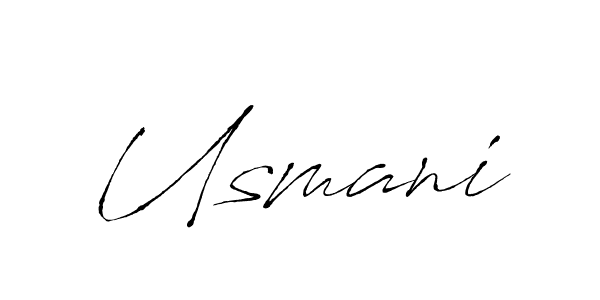 Design your own signature with our free online signature maker. With this signature software, you can create a handwritten (Antro_Vectra) signature for name Usmani. Usmani signature style 6 images and pictures png