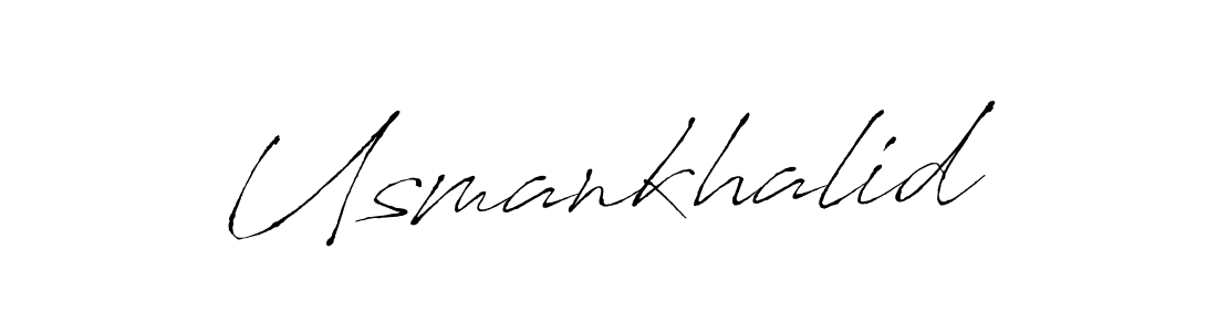 Create a beautiful signature design for name Usmankhalid. With this signature (Antro_Vectra) fonts, you can make a handwritten signature for free. Usmankhalid signature style 6 images and pictures png