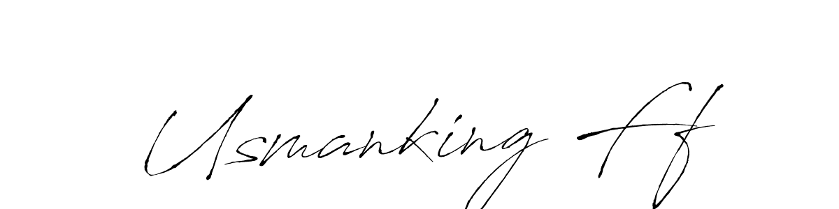 Antro_Vectra is a professional signature style that is perfect for those who want to add a touch of class to their signature. It is also a great choice for those who want to make their signature more unique. Get Usmanking Ff name to fancy signature for free. Usmanking Ff signature style 6 images and pictures png