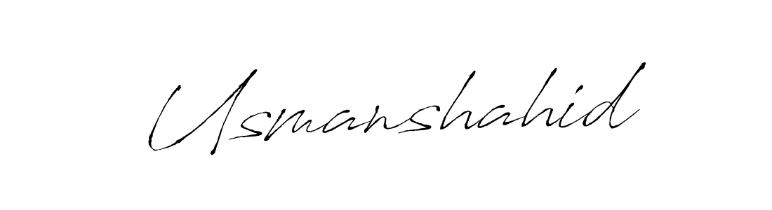 Also we have Usmanshahid name is the best signature style. Create professional handwritten signature collection using Antro_Vectra autograph style. Usmanshahid signature style 6 images and pictures png