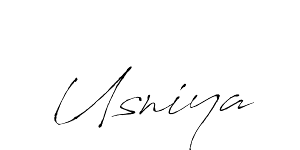 How to make Usniya name signature. Use Antro_Vectra style for creating short signs online. This is the latest handwritten sign. Usniya signature style 6 images and pictures png