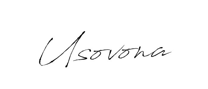 How to make Usovona signature? Antro_Vectra is a professional autograph style. Create handwritten signature for Usovona name. Usovona signature style 6 images and pictures png