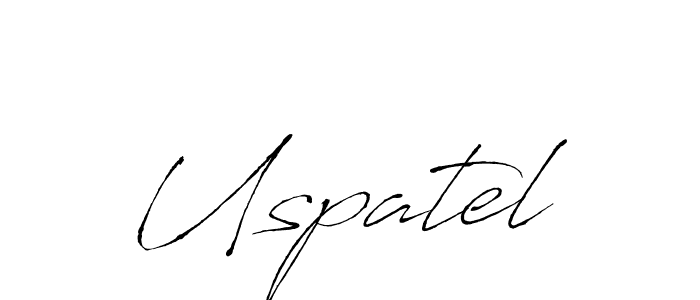 Design your own signature with our free online signature maker. With this signature software, you can create a handwritten (Antro_Vectra) signature for name Uspatel. Uspatel signature style 6 images and pictures png