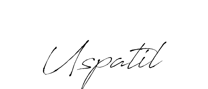 The best way (Antro_Vectra) to make a short signature is to pick only two or three words in your name. The name Uspatil include a total of six letters. For converting this name. Uspatil signature style 6 images and pictures png