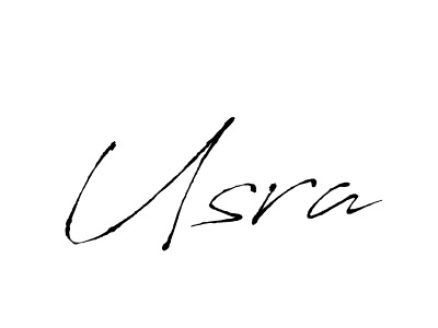 Make a beautiful signature design for name Usra. With this signature (Antro_Vectra) style, you can create a handwritten signature for free. Usra signature style 6 images and pictures png