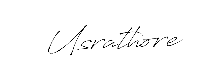 Make a beautiful signature design for name Usrathore. With this signature (Antro_Vectra) style, you can create a handwritten signature for free. Usrathore signature style 6 images and pictures png