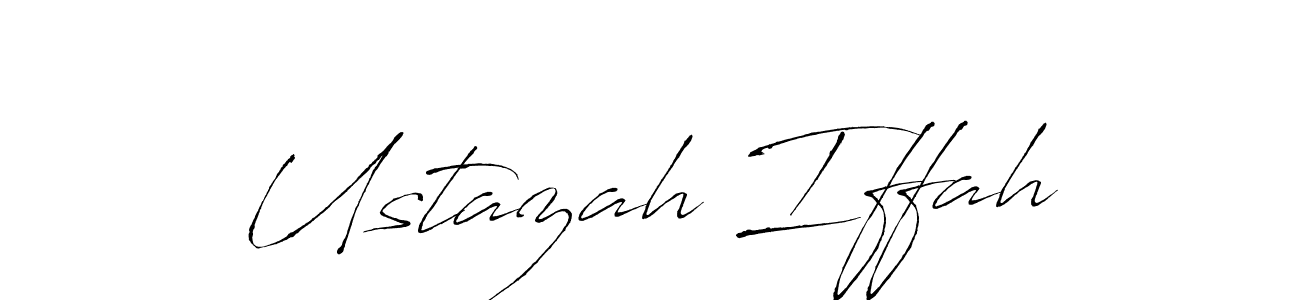 Once you've used our free online signature maker to create your best signature Antro_Vectra style, it's time to enjoy all of the benefits that Ustazah Iffah name signing documents. Ustazah Iffah signature style 6 images and pictures png