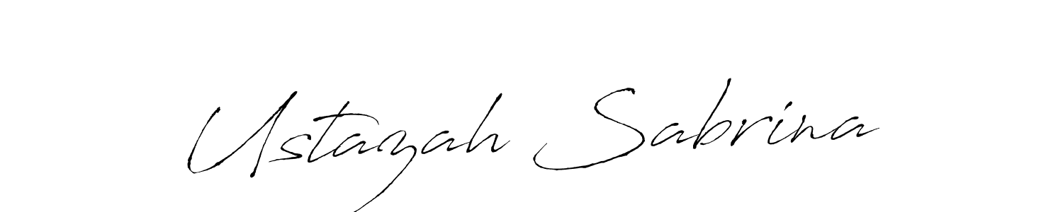 Use a signature maker to create a handwritten signature online. With this signature software, you can design (Antro_Vectra) your own signature for name Ustazah Sabrina. Ustazah Sabrina signature style 6 images and pictures png