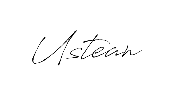 Use a signature maker to create a handwritten signature online. With this signature software, you can design (Antro_Vectra) your own signature for name Ustean. Ustean signature style 6 images and pictures png