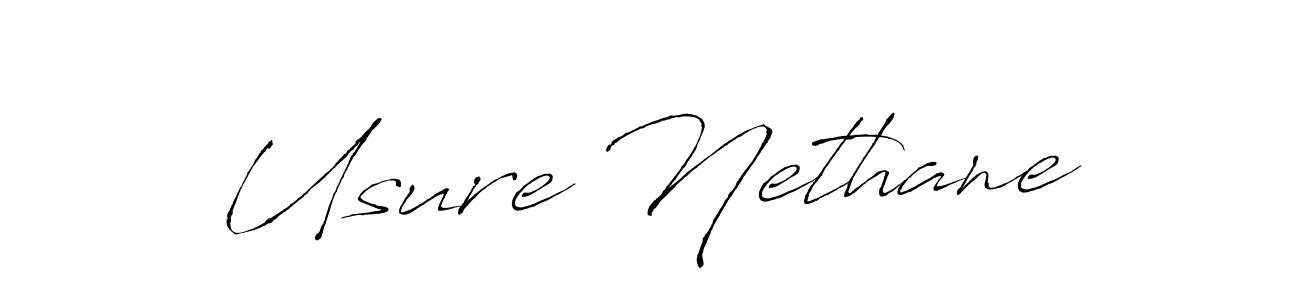 Design your own signature with our free online signature maker. With this signature software, you can create a handwritten (Antro_Vectra) signature for name Usure Nethane. Usure Nethane signature style 6 images and pictures png