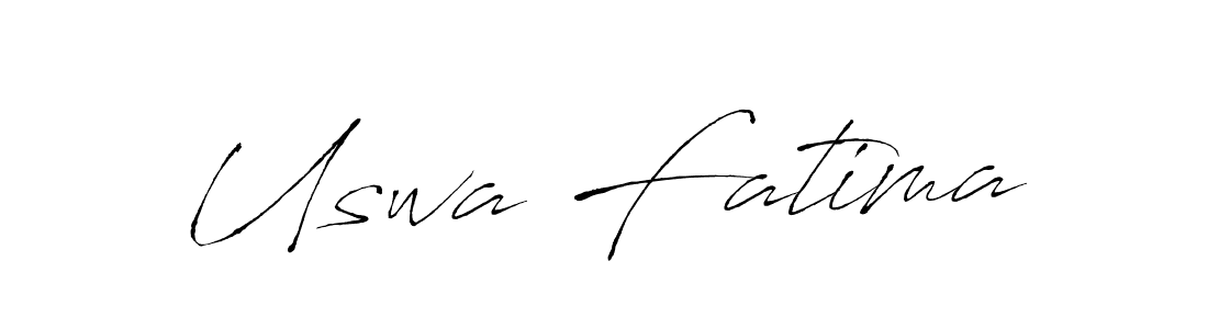 Create a beautiful signature design for name Uswa Fatima. With this signature (Antro_Vectra) fonts, you can make a handwritten signature for free. Uswa Fatima signature style 6 images and pictures png