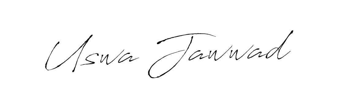 Also You can easily find your signature by using the search form. We will create Uswa Jawwad name handwritten signature images for you free of cost using Antro_Vectra sign style. Uswa Jawwad signature style 6 images and pictures png