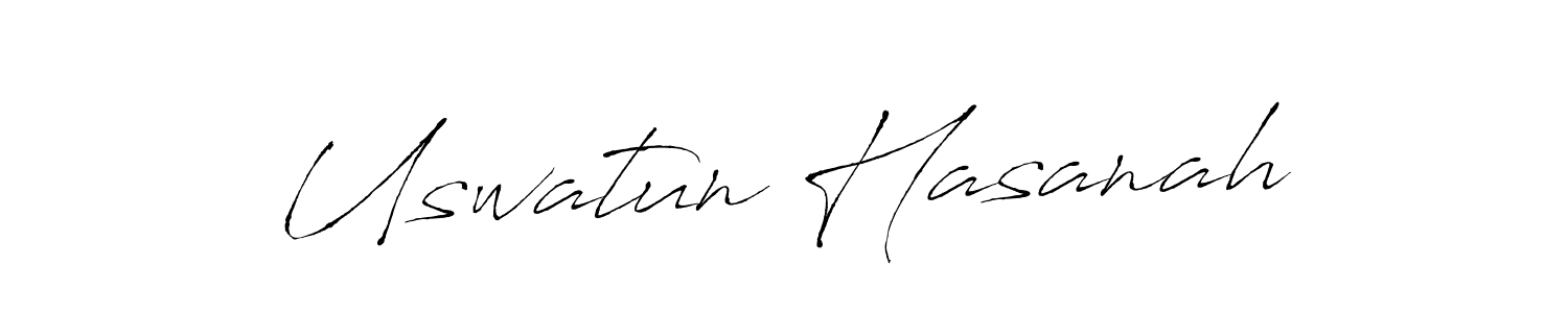 Use a signature maker to create a handwritten signature online. With this signature software, you can design (Antro_Vectra) your own signature for name Uswatun Hasanah. Uswatun Hasanah signature style 6 images and pictures png