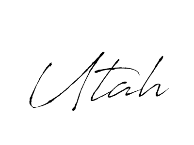 Antro_Vectra is a professional signature style that is perfect for those who want to add a touch of class to their signature. It is also a great choice for those who want to make their signature more unique. Get Utah name to fancy signature for free. Utah signature style 6 images and pictures png