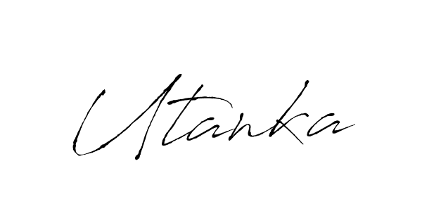 Once you've used our free online signature maker to create your best signature Antro_Vectra style, it's time to enjoy all of the benefits that Utanka name signing documents. Utanka signature style 6 images and pictures png