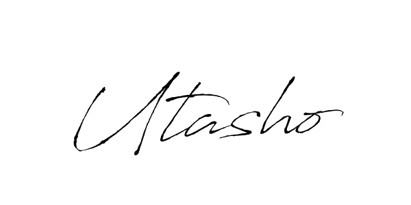 How to make Utasho signature? Antro_Vectra is a professional autograph style. Create handwritten signature for Utasho name. Utasho signature style 6 images and pictures png