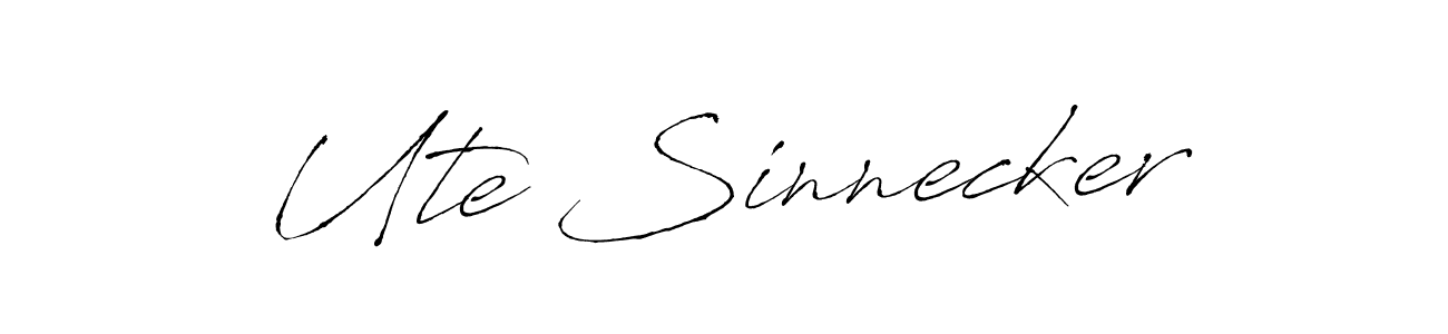 Make a beautiful signature design for name Ute Sinnecker. Use this online signature maker to create a handwritten signature for free. Ute Sinnecker signature style 6 images and pictures png