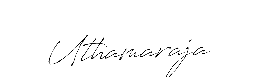 How to make Uthamaraja signature? Antro_Vectra is a professional autograph style. Create handwritten signature for Uthamaraja name. Uthamaraja signature style 6 images and pictures png