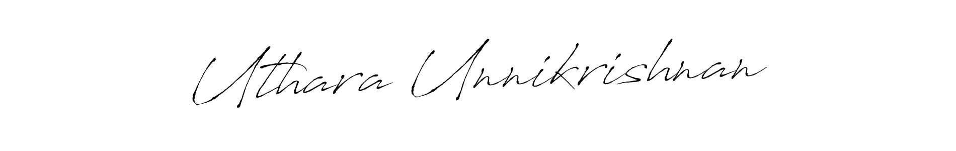 How to make Uthara Unnikrishnan signature? Antro_Vectra is a professional autograph style. Create handwritten signature for Uthara Unnikrishnan name. Uthara Unnikrishnan signature style 6 images and pictures png