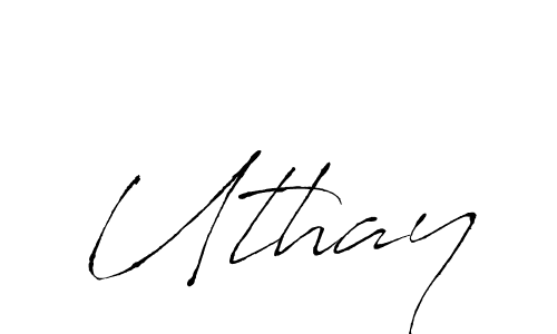 How to make Uthay signature? Antro_Vectra is a professional autograph style. Create handwritten signature for Uthay name. Uthay signature style 6 images and pictures png