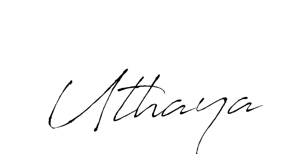 Create a beautiful signature design for name Uthaya. With this signature (Antro_Vectra) fonts, you can make a handwritten signature for free. Uthaya signature style 6 images and pictures png