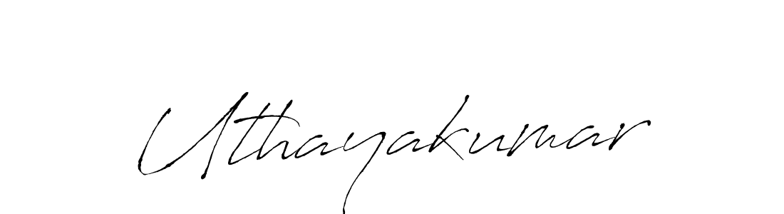 Make a beautiful signature design for name Uthayakumar. With this signature (Antro_Vectra) style, you can create a handwritten signature for free. Uthayakumar signature style 6 images and pictures png